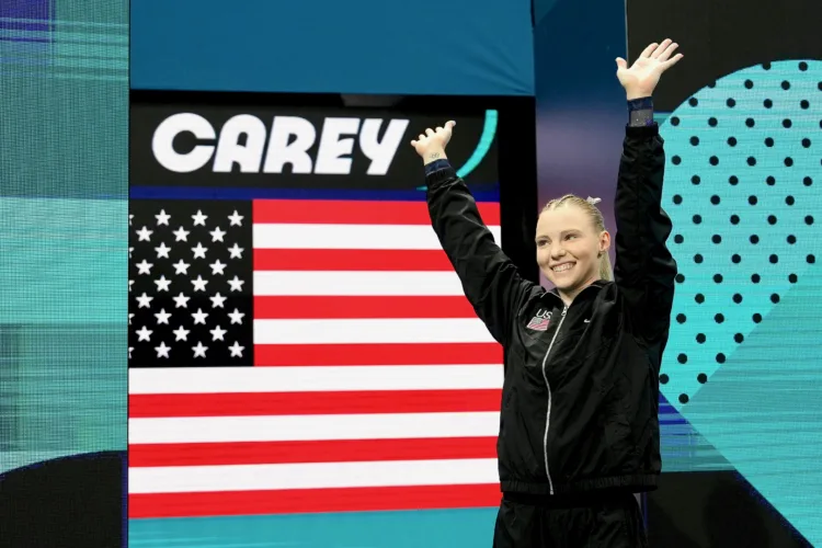 Carey returns home for U.S. gymnastics championships